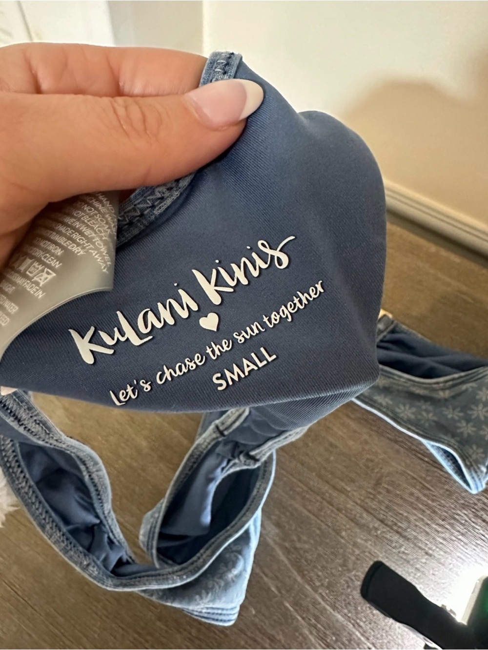 Kulani Kinis Blue Bandeau Bikini - Picture 6 of 6